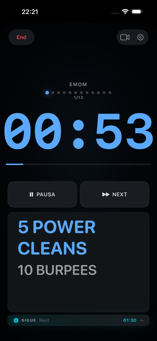 Timer corriendo